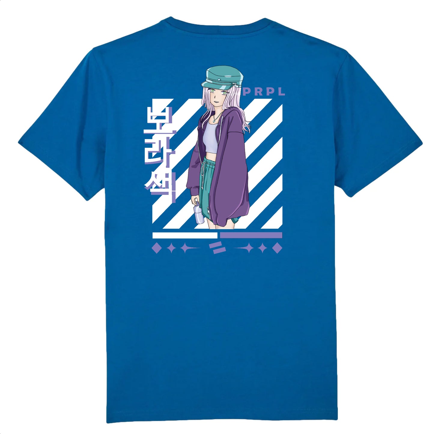 Tee-shirt manga bleu