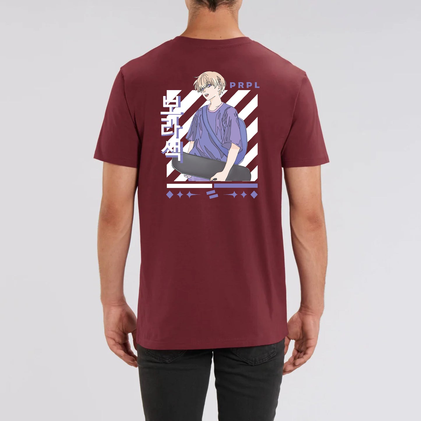 Tee-shirt homme bordeaux