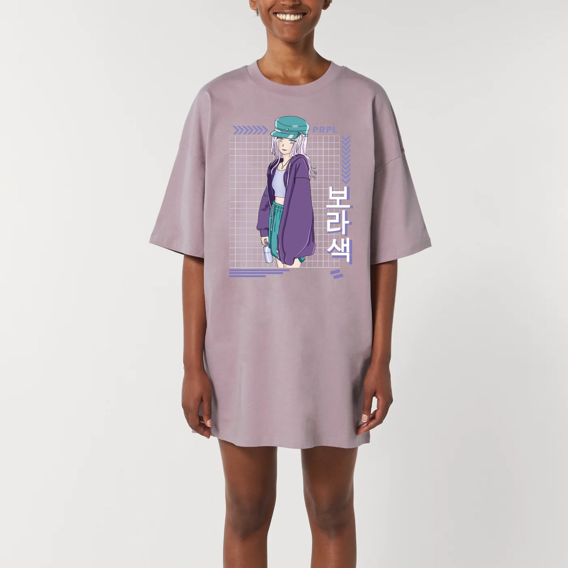 Robe tee-shirt purple