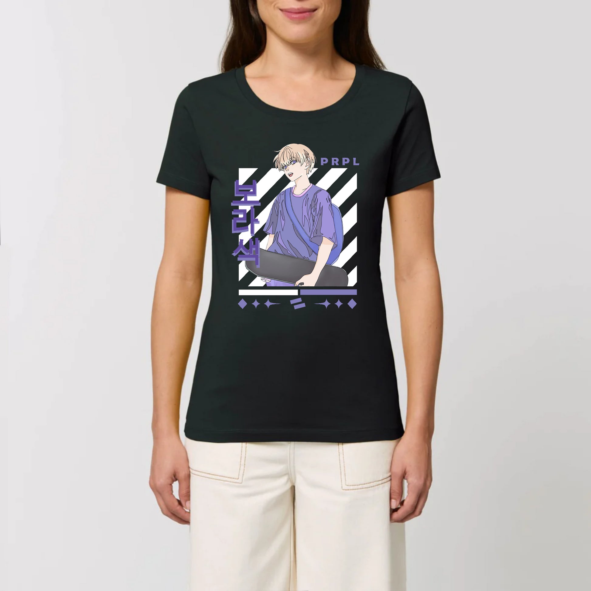 Tee-shirt noir femme