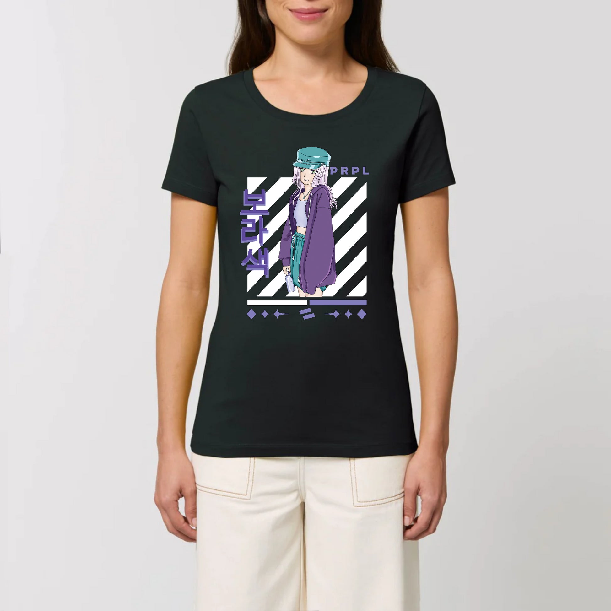 Tee-shirt noir femme 